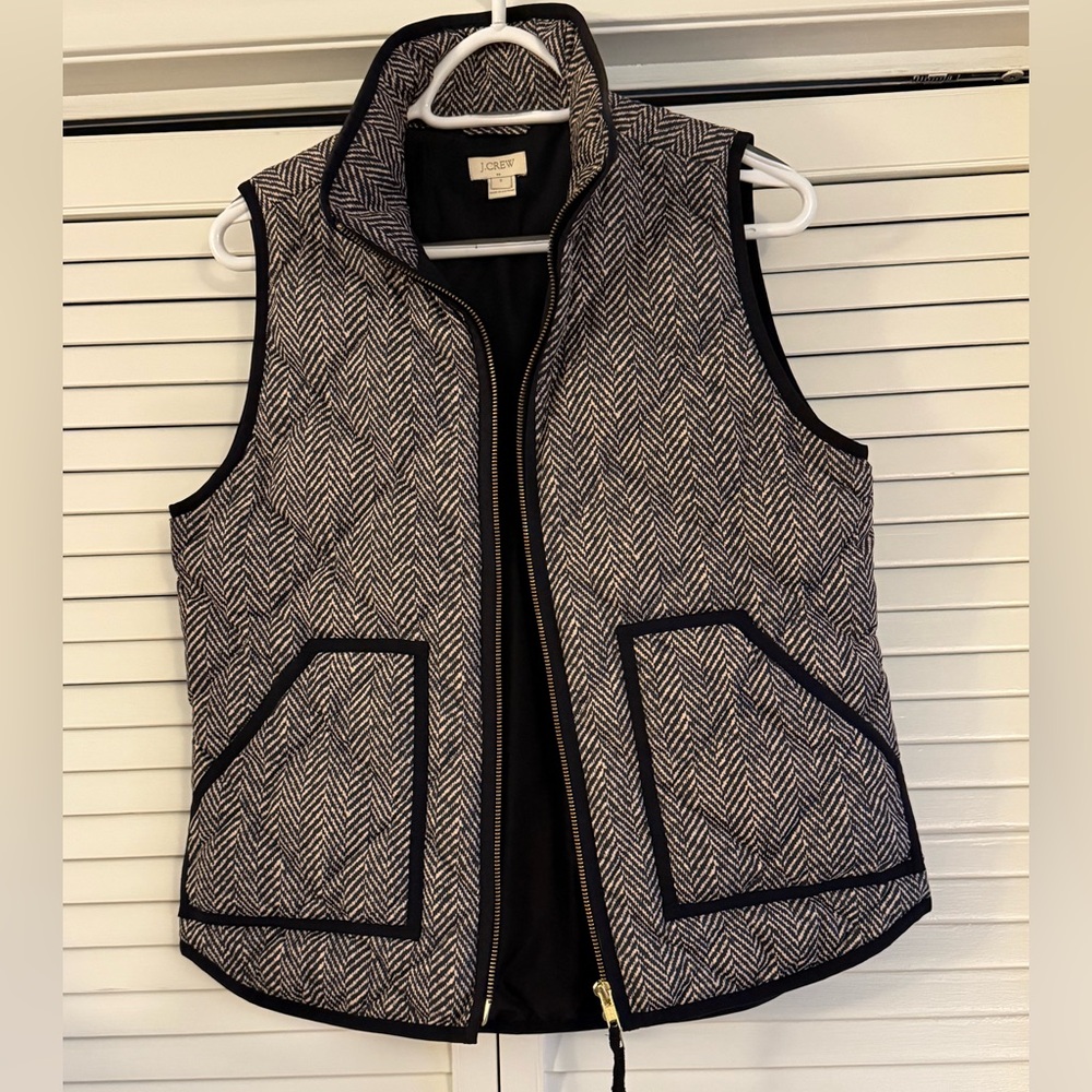J Crew Herringbone Vest
